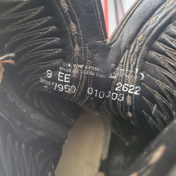 Laredo Cowboy Boots Brown Leather Mens 9 EE - Picture 4 of 5